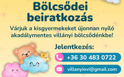Új bölcsőde nyílik Villányban!